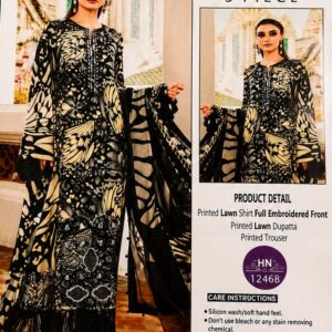Lawn 3 piece unstitched suit.