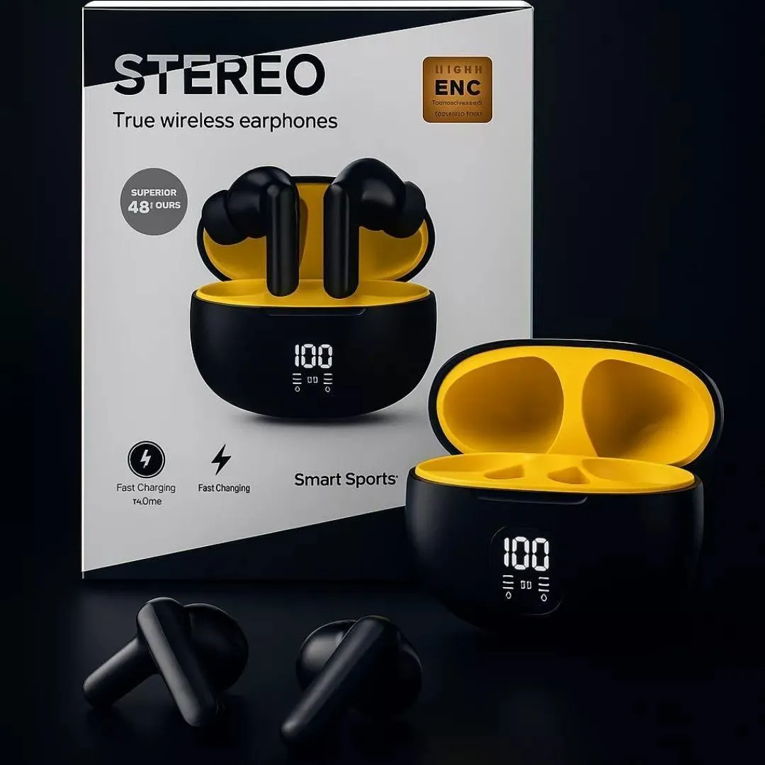 Wireless Bluetooth earbuds long battery life. - Image 3