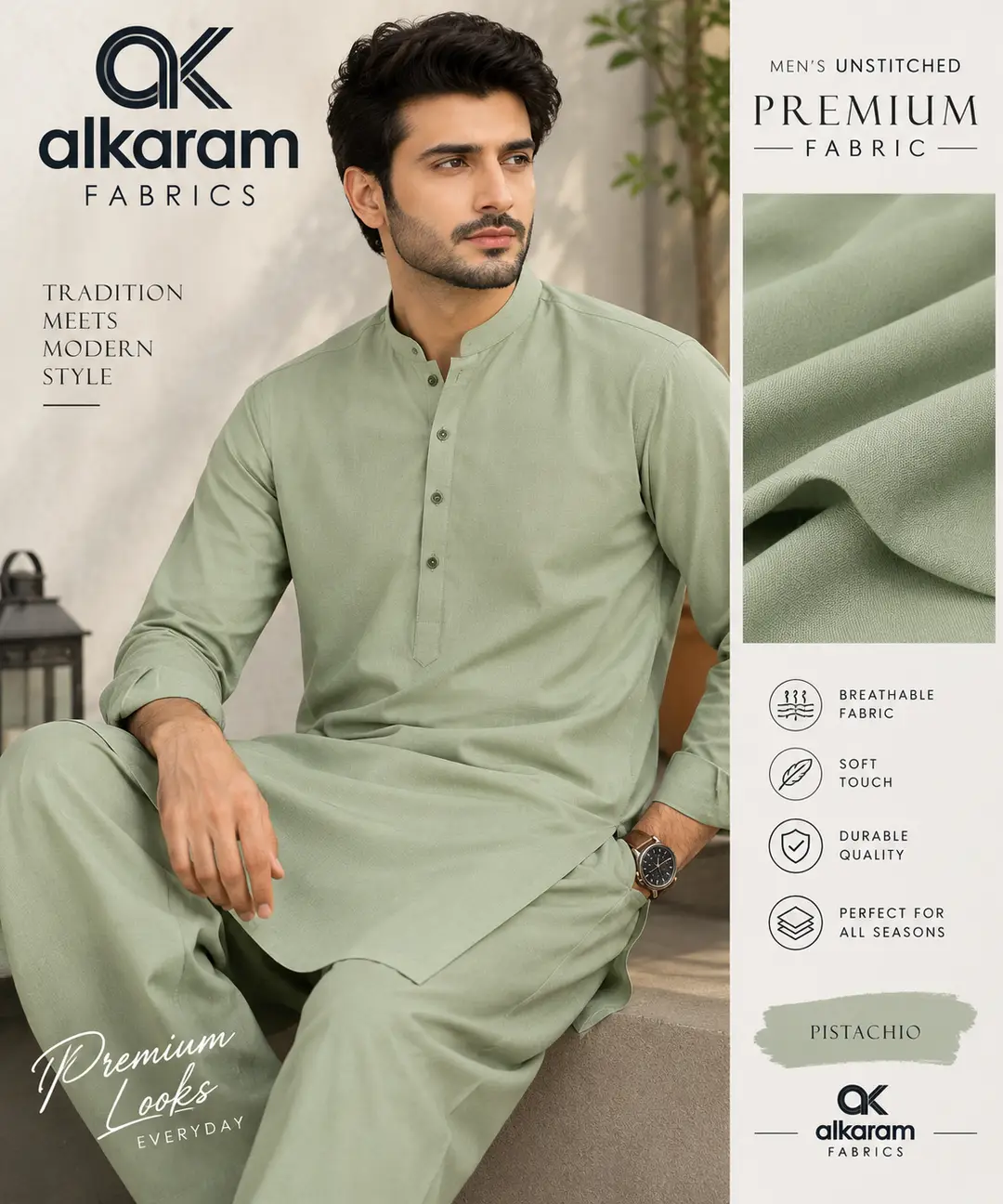 Men's winter collection unstitched suit. - Image 3