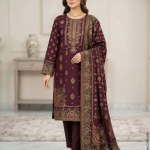 Women's winter collection embroidery 3 pic suit.